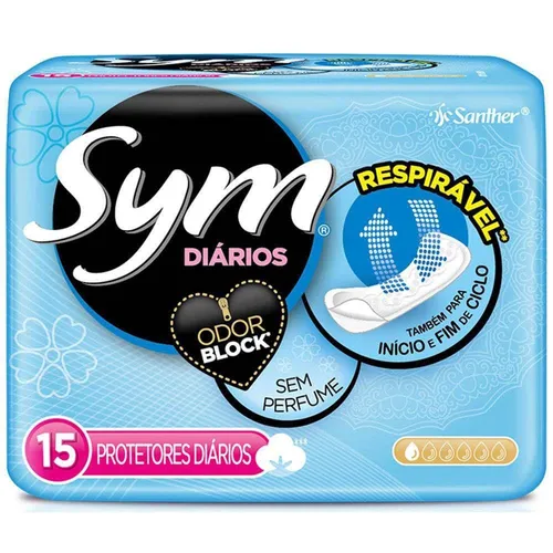 PROT DIARIO SYM C/PERFUME           15UN