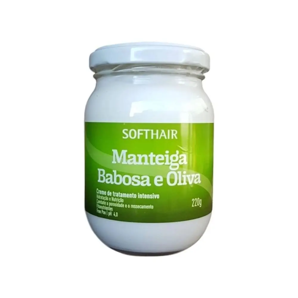 MANTEIGA CAPILAR BABOSA & OLIVA     220G