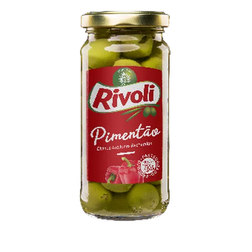 AZEITONA RIVOLI VIDRO RECH PIMENTAO 130G