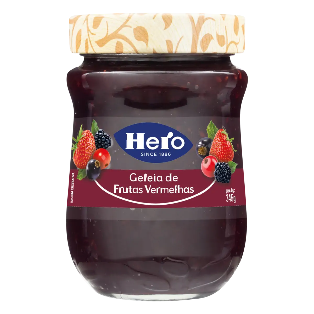 GELEIA HERO FRUTAS VERMELHAS  345GR