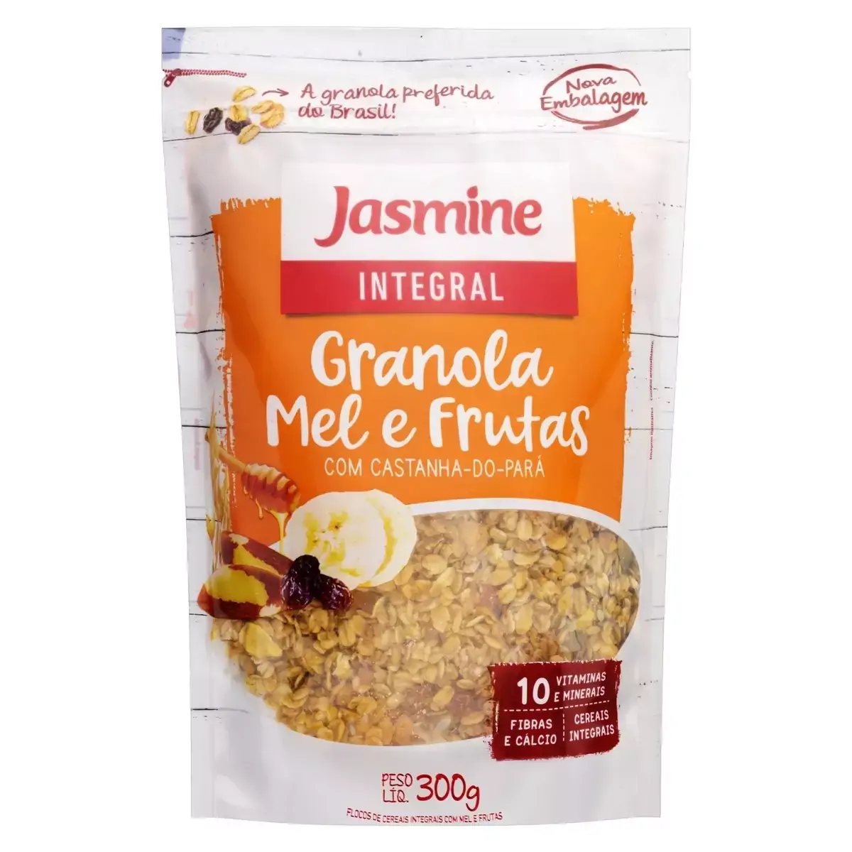 GRANOLA INT MEL E FRUTAS JASMINE    250G