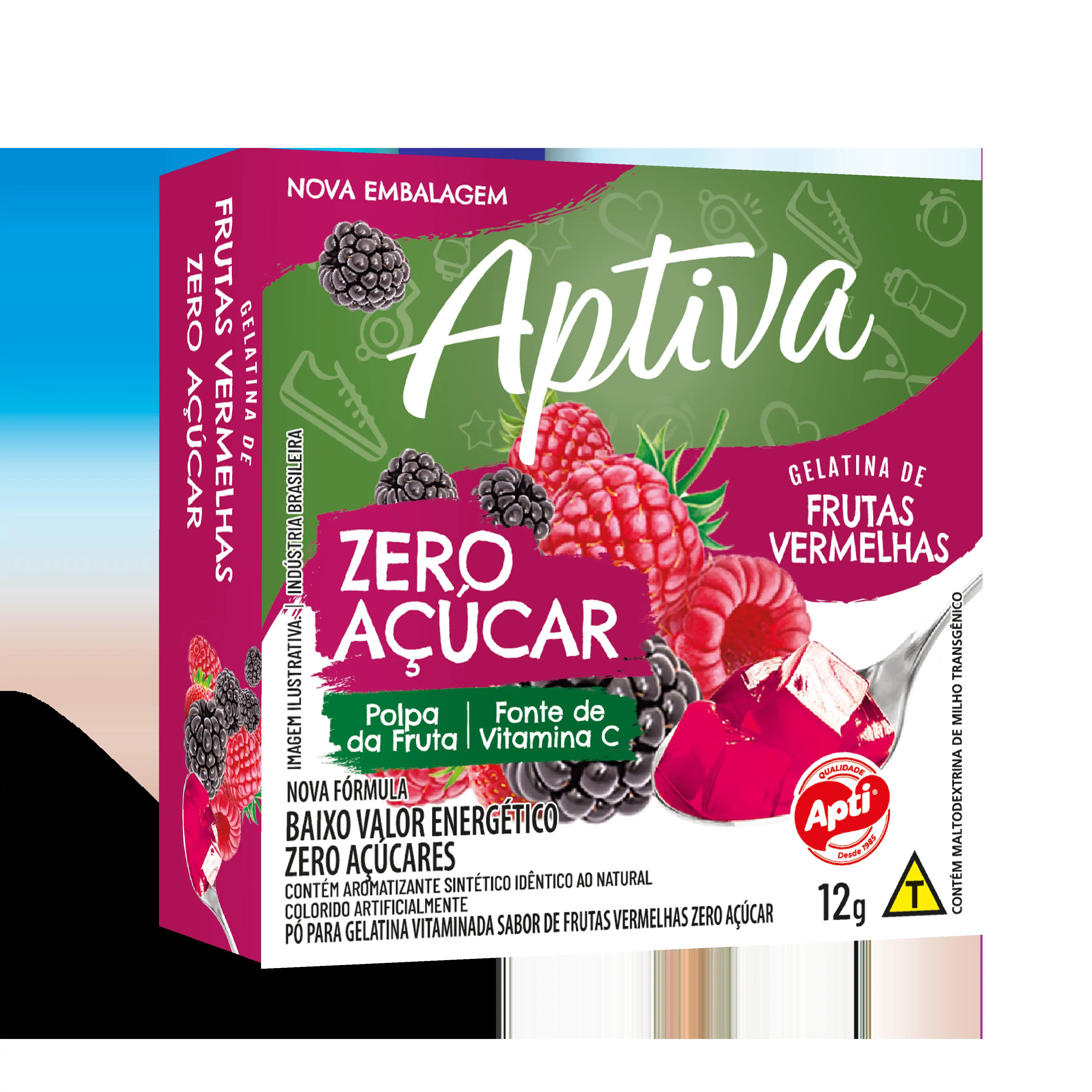 GELAT APTI ZERO F VERMELHAS          12G