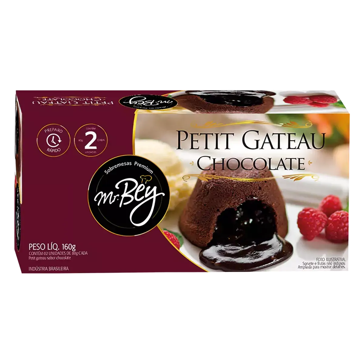 PETIT GATEAU MR BEY CHOCOLATE      160GR