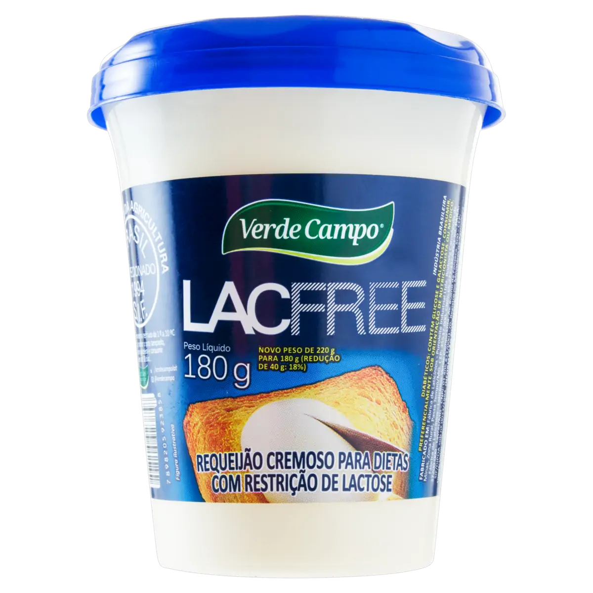 REQUEIJAO VERDE CAMPO LACFREE 180G