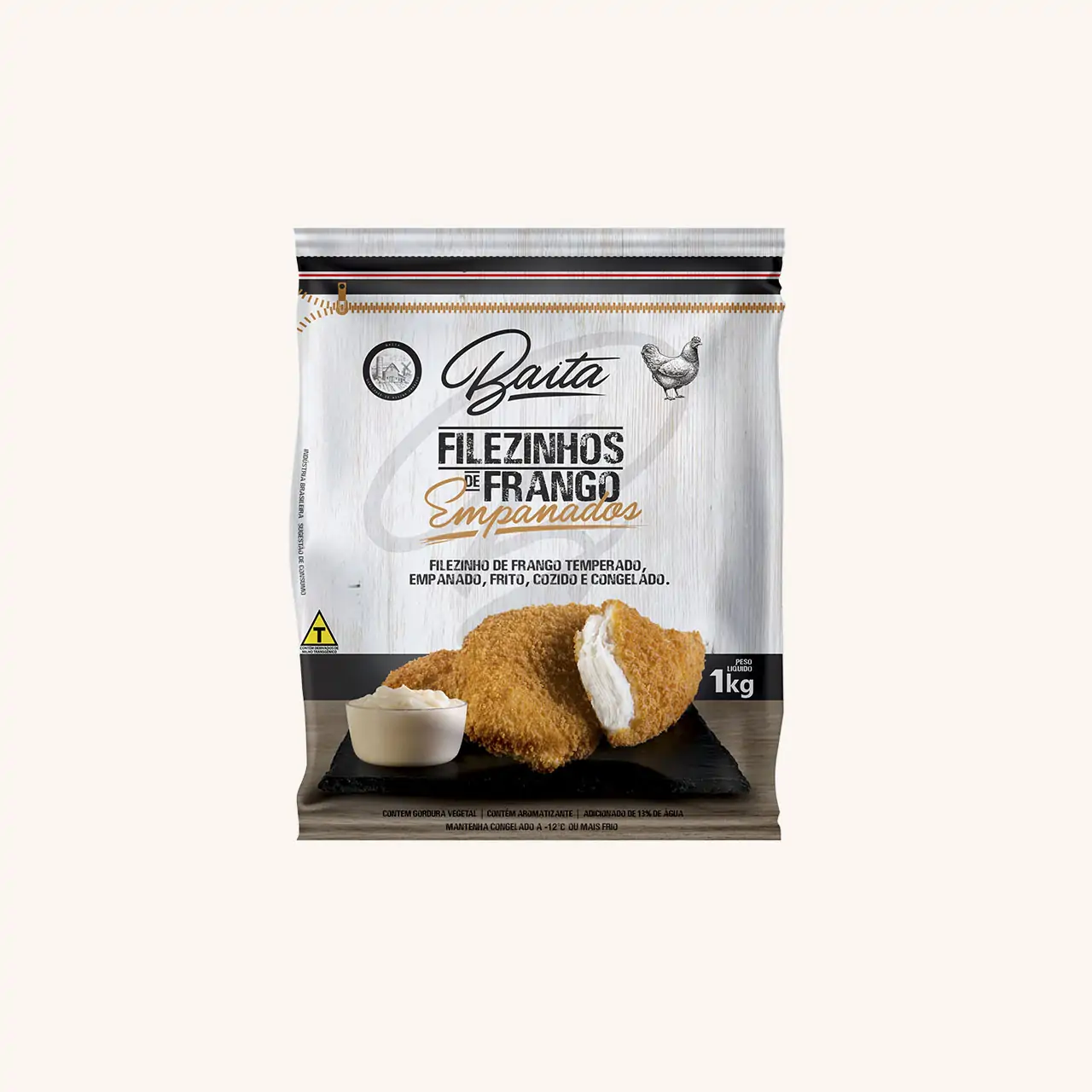 FILEZINHO DE FRANGO BAITA EMPANADO 1KG