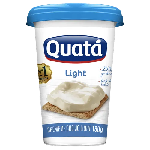 CREME QUEIJO QUATA LIGHT 180G