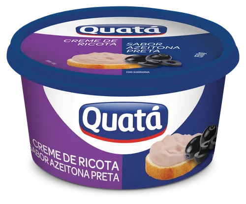 CREME RICOTA QUATA AZEITONA PRETA 150G