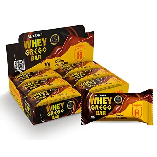 BARRA WHEY GREGO NUTRATA DOCE LEITE 40G