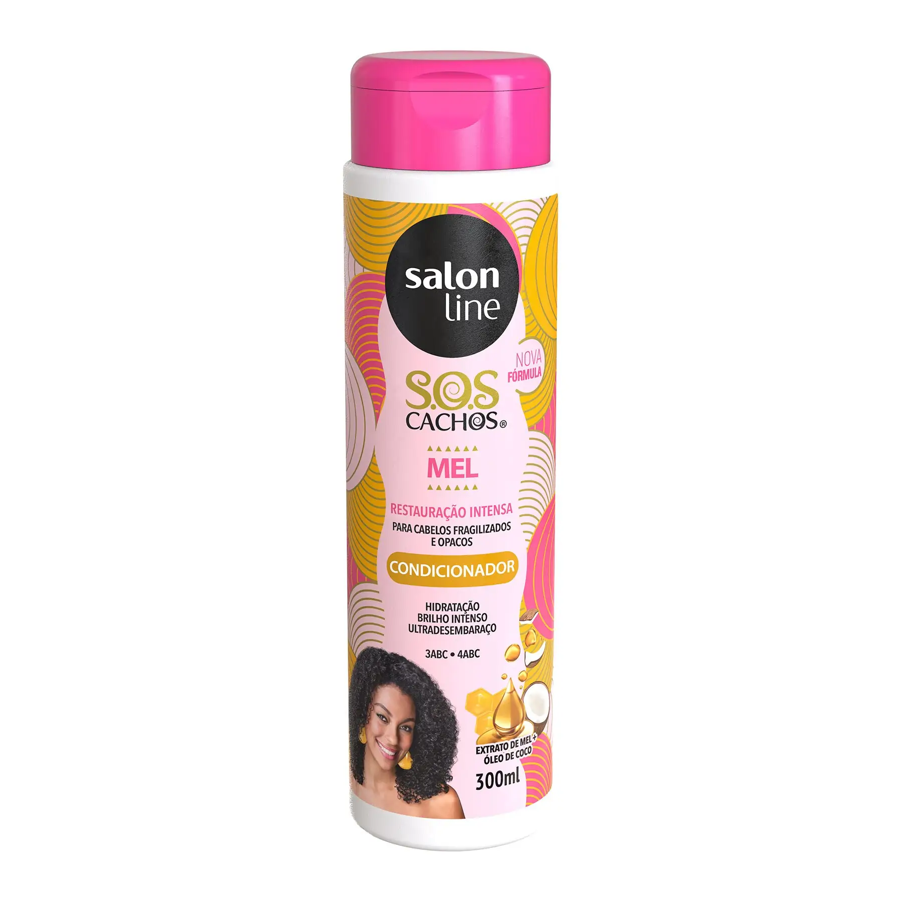 CONDIC SALON LINE MEL E OLEO COCO 300ML