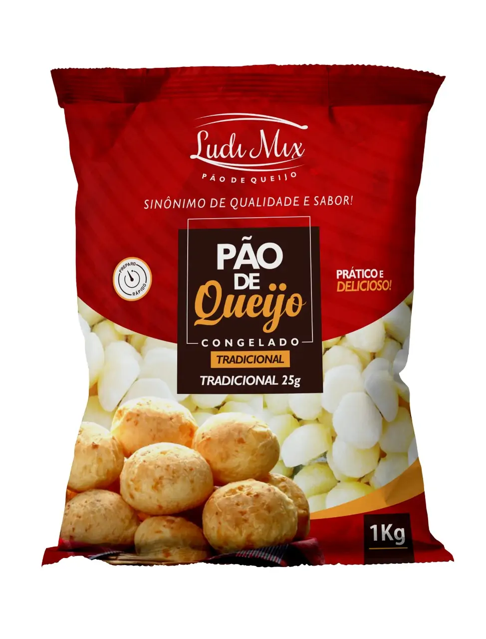 PAO QUEIJO LUDI MIX TRADICIONAL      1KG