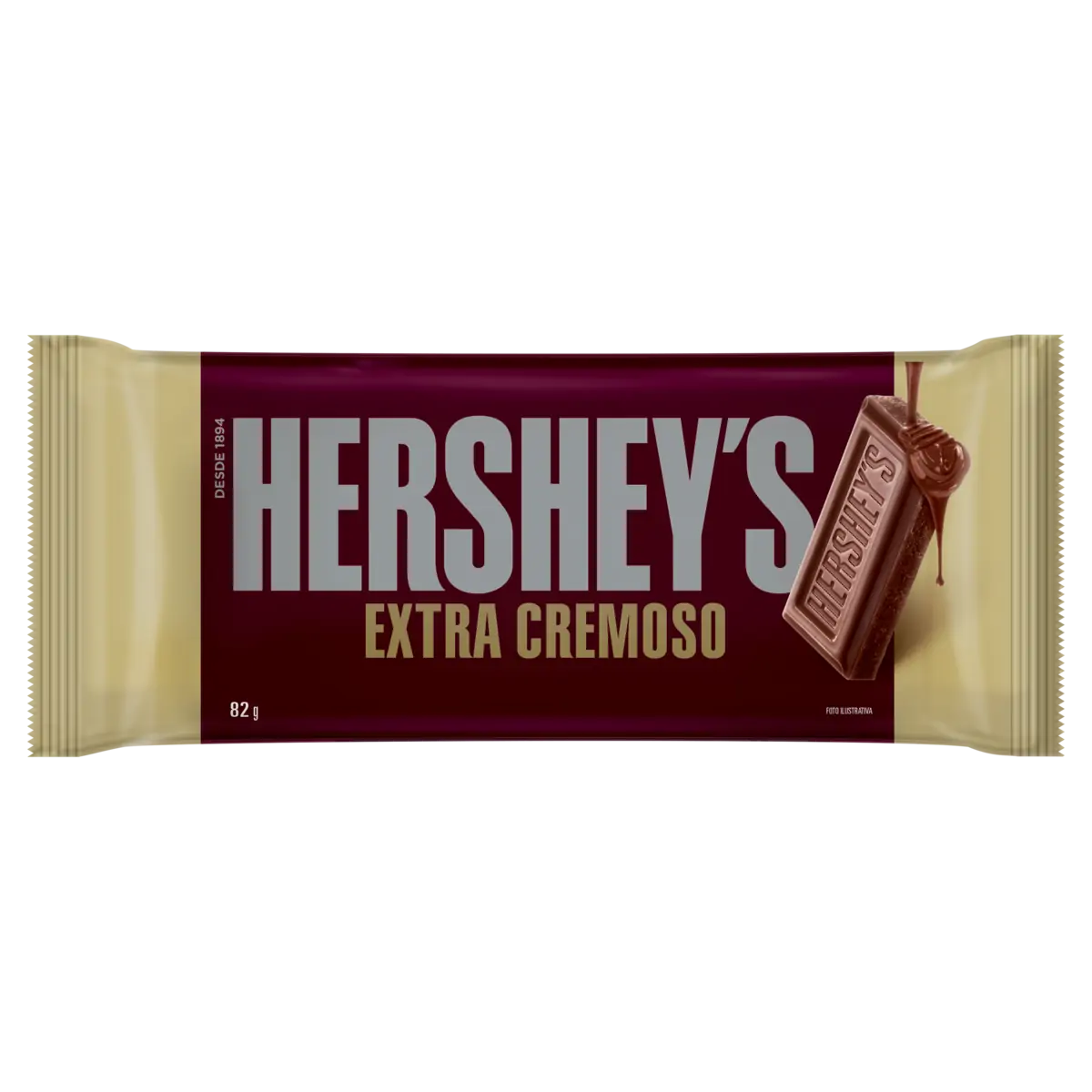 CHOC BARRA HERSHEYS CHOC EXT CREM  82G