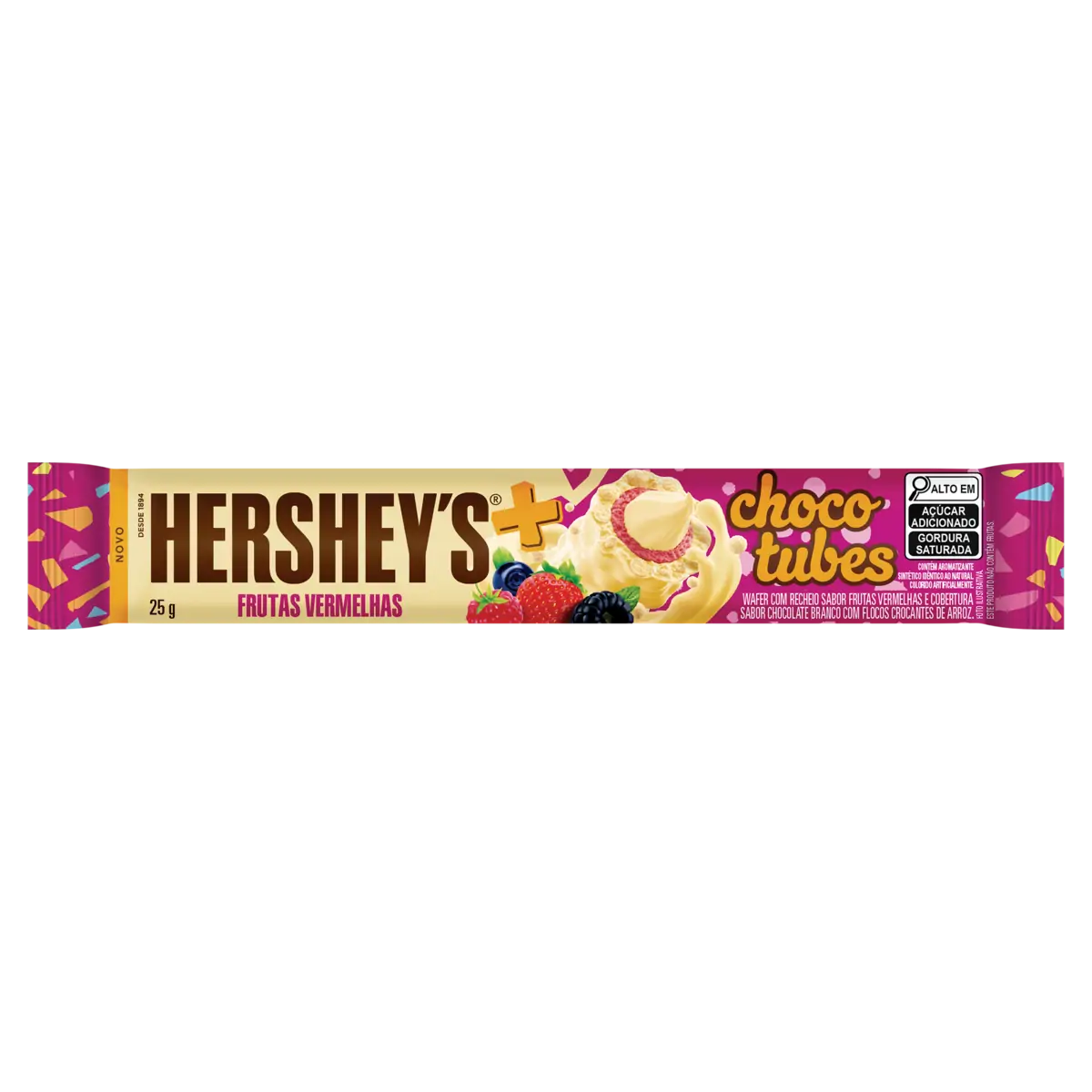 HERSHEYS TUBES FRUTAS VERMELHAS  25G