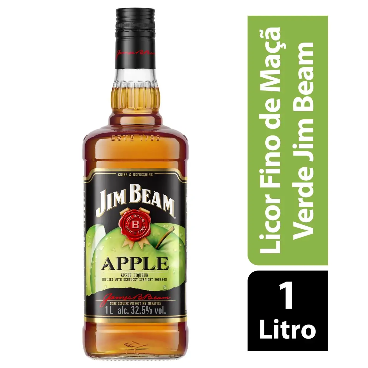 WHISKY JIM BEAM APPLE      1L